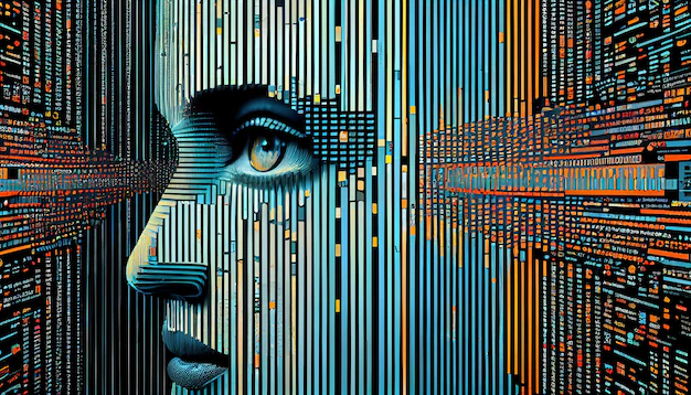Arte gerada por IA comparada com arte humana
